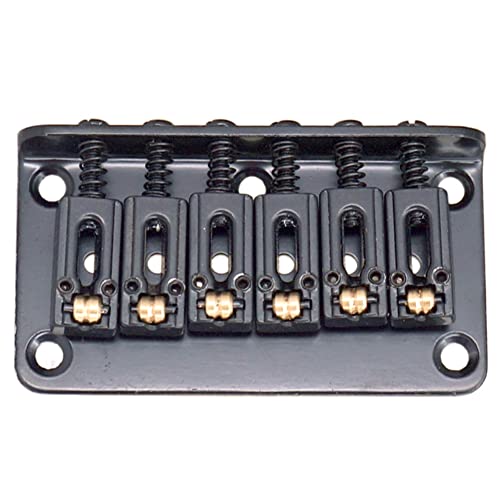 Sela de rolo ajustável Hardtail Guitar Bridge Body Through para 6 peças de guitarra elétrica