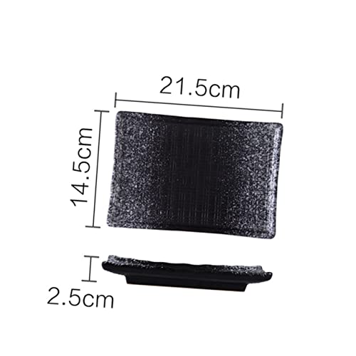 Platos rectangulares para sushi estilo japonés cerámica 2 pcs miniatura 2
