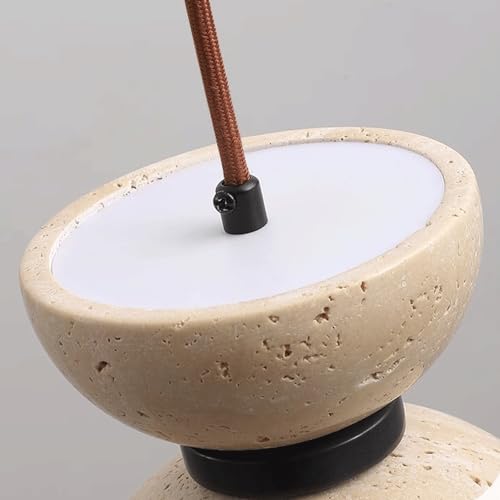 Lámpara de techo tipo araña moderna con reloj de arena led para la cocina 3