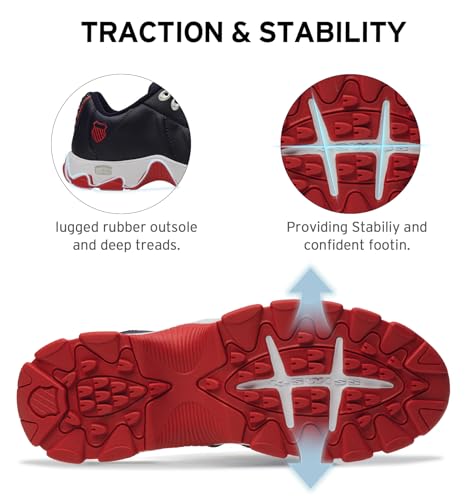 Image of K-Swiss Men's ST329 CMF Sneaker, Wide Tennis Walking Shoes Leather Upper
