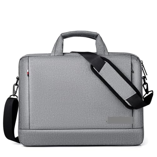 Maletín para ordenador portátil bolso de hombro impermeable gris