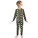 Fleur De Lis Symbols Green Fall Outfits Toddler 18M Footless 2 Piece Set