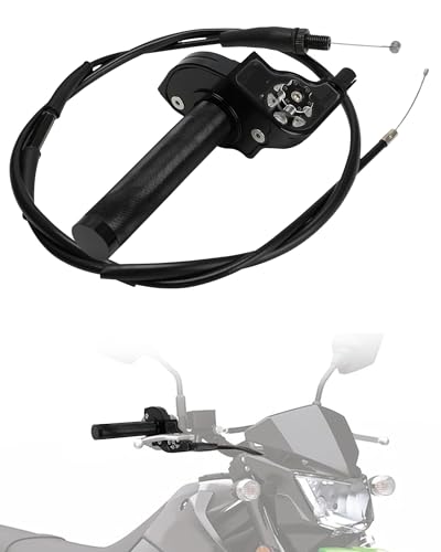 Image of Mini Bike Throttle Kit 7 /8 inch 22mm MiniBike Throttle Assembly + Throttle Cable CNC Quick Twist Universal for Dirt Pit Bike Motorcycle CT200U CT200U-EX BT200X CRF KLX SSR 50 110 125 250 Black