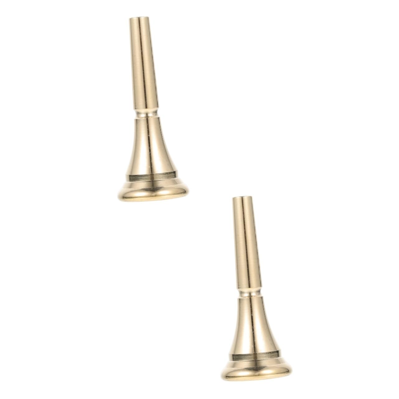 Totority 2pcs Innovative Horn Mouth Piece Musical Instruments Accessories Easy to Use Maintain Suitable for Levels of Players
