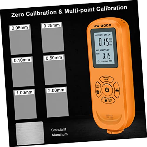 Gatuida 2sets Auto Thickness Gauge para autos, medidor de espesor de recubrimiento con pantalla intuitiva multifuncional miniatura 4