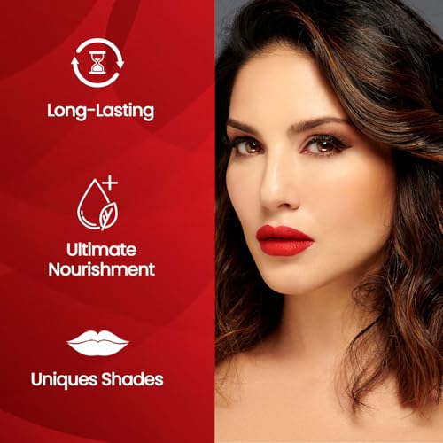 Image of STARSTRUCK BY SUNNY LEONE Glossy Liquid Lip Color, Purple| Highly Pigmented, Hi-Shine & Non-Sticky Formula | Lip Gloss For Girls, Women | Wine