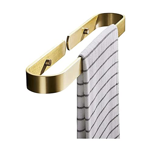 Barre de serviette suspendue en aluminium antirouille or 60cm