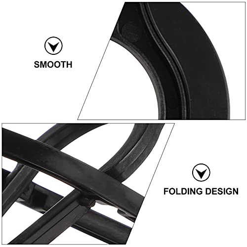 Cabilock 10 Pcs Foldable Tobacco Smoking Cigar Pipe Stand Rack Display Holder Collapsible Cigarette Rest Bracket For Cigars Gift Men Male Desktop Decor Black #TOP4