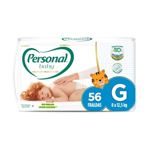 Personal Fralda Baby Premium Protection G, 56 Unidades Personal Fralda Baby Premium Protection G, 56 Unidades