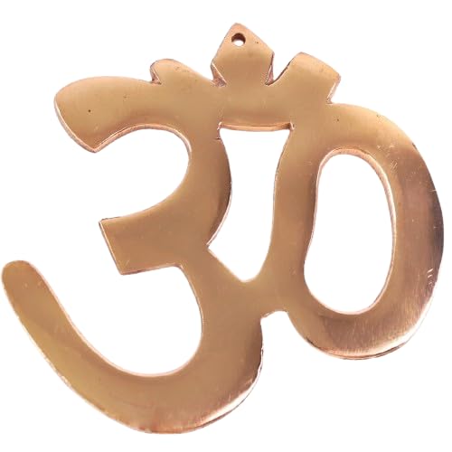Copper Om Religious Sculpture Vastu Dosh Nivaran Items for Home & Office Main Door Entrance Decor 4 Inch