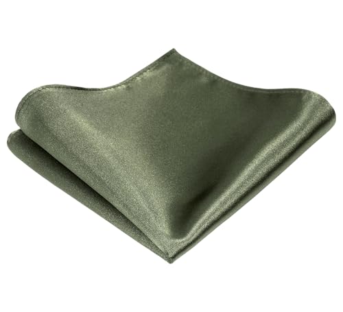 Image of TIE G Solid Satin Woven dyed Color Formal Black Necktie and Pocket Square Sets in Gift Box