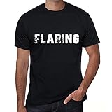 Hombre Camiseta Abocardado – Flaring – T-Shirt Vintage Manga Corta Regalo Original Cumpleaños Negro Profundo XS