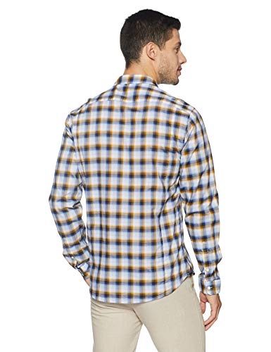 Image of blackberrys Men's Checkered Slim Fit Casual Shirt