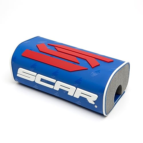 SCAR Mousse de Guidon 28 3D sans barre Moto Cross Quad Dirt Bike Enduro Supermotard - Bleu