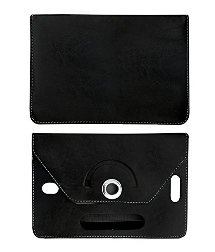 Image of Fastway Rotating Leather Flip Case Cover for Amazon Fire HD 8 Tablet (Black)