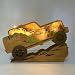 Drawelry 3D Wood Carving Lamp Home Creative Decorative, Funny Family Presents Ideas Christmas Living Room Office Decor Warm LED Night Lights Christmas Birthday Gift for Friend Son Dad Boys (Cool Car)