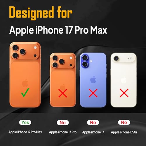Image of Zapcase Back Case for iPhone 17 Pro Max | Slim Lifetime Anti-Yellow Crystal-Clear Cover with Elevated Camera Protection & MagSafe Compatibility | Premium German Polycarbonate | Shockproof | Clear