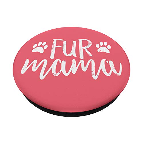 CocomoSoul-Mobile Fur Mama Pink Cat Dog Pet Lover PopSockets Stand for Smartphones and Tablets