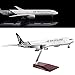 24-Hours 18â€ Collection Model Airplane Statue Scale 1:130 Airplane Model New Zealand B777 with LED Light(Touch or Sound Control) for Decoration or Gift