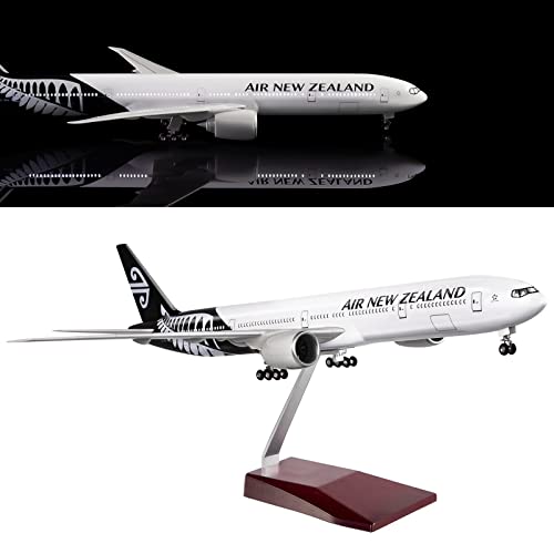 Modelo de avión Nueva Zelanda B777 a escala 1:130 de 18 pulgadas con luces LED