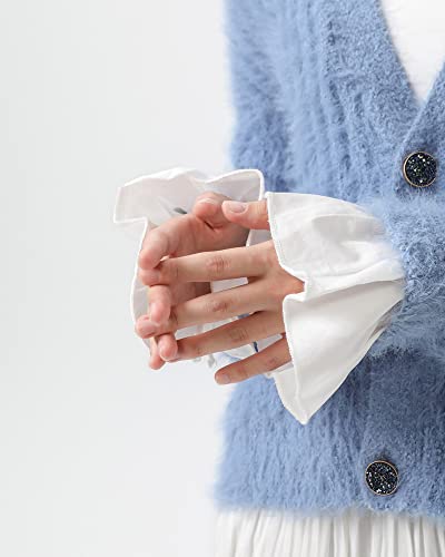 Elegtiskas Lace Cuffs for Women Wrist Detachable Sleeves Wrist Cuffs Bracelets for Women Girl2