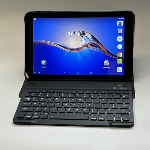 Image of Tablet with Keyboard，G1，10.1 inch Screen，3GB RAM，128G+128G Memory，4G LTE Android Tablet with Dual SIM Slots, 5MP+16MP Camera, 5000mAh Battery，Notebook Computer (Black, 1)
