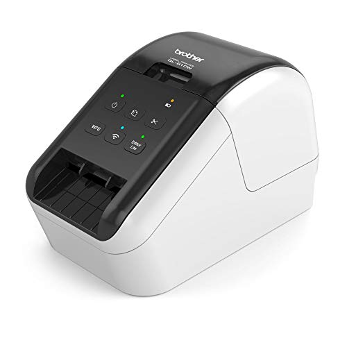 Image of Brother QL-810W Wireless Label Printer - High-Speed, Black & Red Printing, Auto Cutter, USB /Wi-Fi, 110 Labels /Min, 300x600 dpi, Mobile & PC Compatible