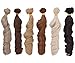 MUZIWIG DIY Perücke lockiges Haar Kunstfaser 5 Stück DIY Puppe Perücke Haar Hochtemperaturfaser Kunstwolle Rolle Puppenhaar für DIY 1/3 1/4 1/6 BJD SD Puppe Perücken