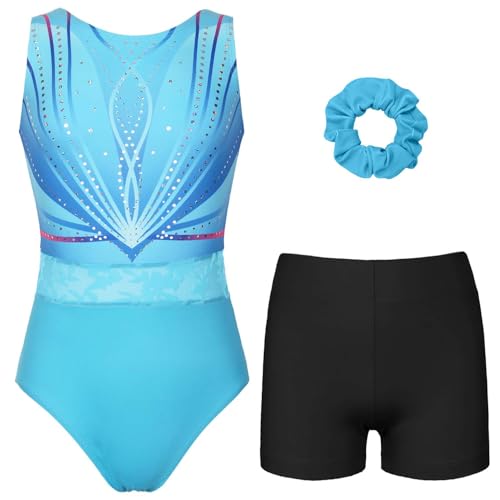 Gymnastics Leotards for Girls, Adult, Child With Shorts Activewear