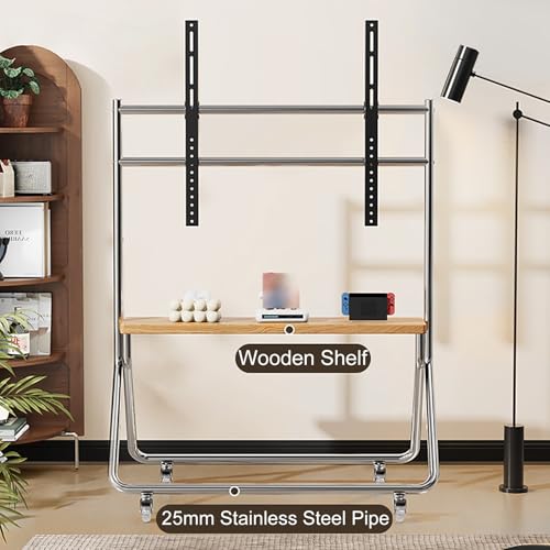 Soporte móvil para TV de 50 a 75 pulgadas con ruedas ajustable miniatura 4