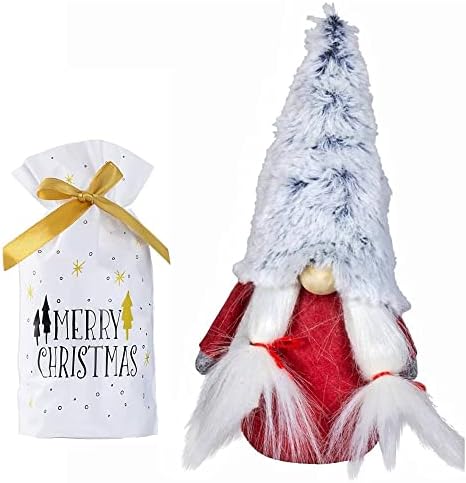 Alileo Gnomo Natalizio da 22cm, Gnomo Svedese Portafortuna Realizzato a Mano, Ideale per Decorazioni Natalizie