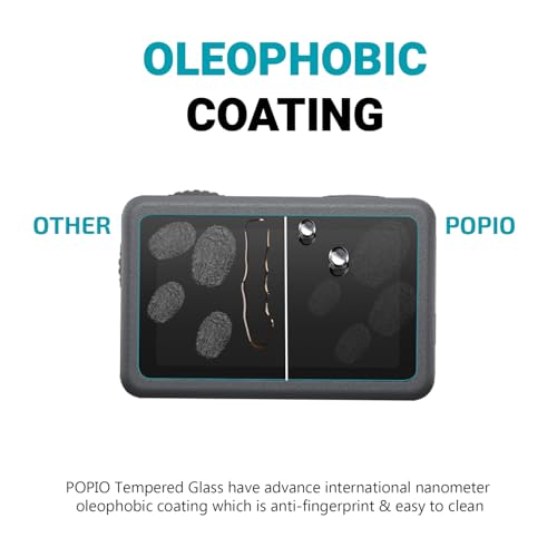 Image of POPIO Military-Grade Gorilla Tempered Glass for DJI Osmo Action 6 Action Camera (Transparent) Edge To Edge Full Screen Coverage With Installation Kit, Complete Set Of 3 Glass