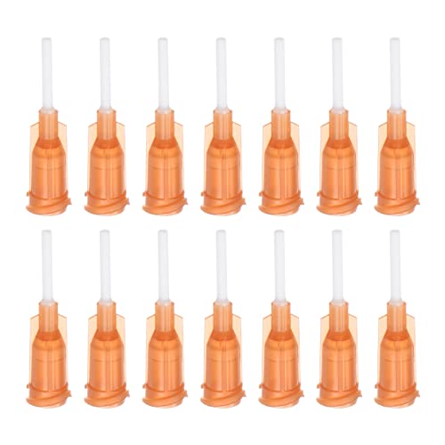 Agujas dispensadoras de plástico de 15 g uxcell con puntas romas de bloqueo Luer