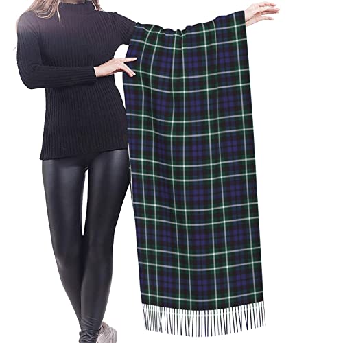 Winter Warm Wrap Shawl Grant Weathered Tartan Print Scarves Blanket Scarf For Women Men2