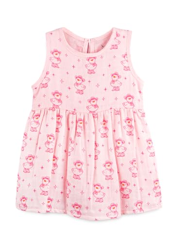 Image of Kidbea Bamboo Cotton Baby Girl Dress, Sleeveless Casual Wear Girls Frock