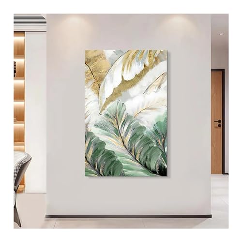 Imágenes decorativas de pared con diseño de hojas para cuadros de habitación