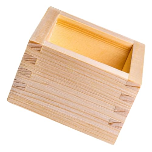 OUNONA 1Pc Wooden Sake Cup with Square Storage Box Traditional Japanese Drinking Utensils for Sake Multi Functional Use as Cup Holder Enhance Your