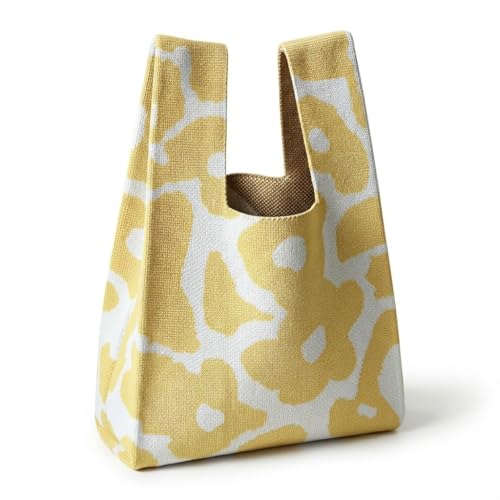 Image of Knot Bag, Mini Knit Tote Bag, Extra Thickened Japanese Knot Bag, Wristlet Handbag - 1 /2 /6 Pack