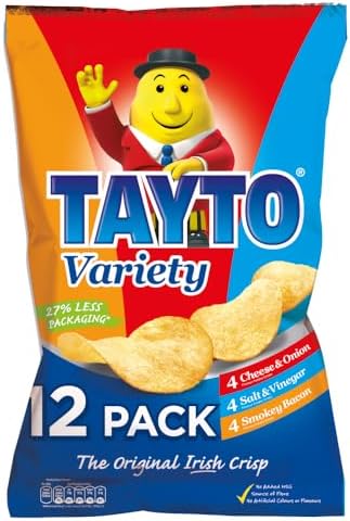 Tayto Variety Pack (12 x 25g Packs of Irish Tayto)
