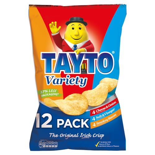 Tayto Variety Pack (12 x 25g Packs of Irish Tayto)