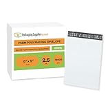PSBM White Poly Mailers 6 x 9 Inch 73000 Pack Shipping Bags for Clothing, Sturdy Shipping Envelopes, Strong Self Seal Mailing Bags for Small Business, Poly Bags for Small Businessess