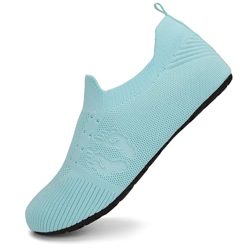 SAGUARO Escarpines Agua Hombre Calcetines de Buceo Descalzo Mujer Zapatillas Snorkel Yoga Deportes Acuáticos Azul 44/45 EU