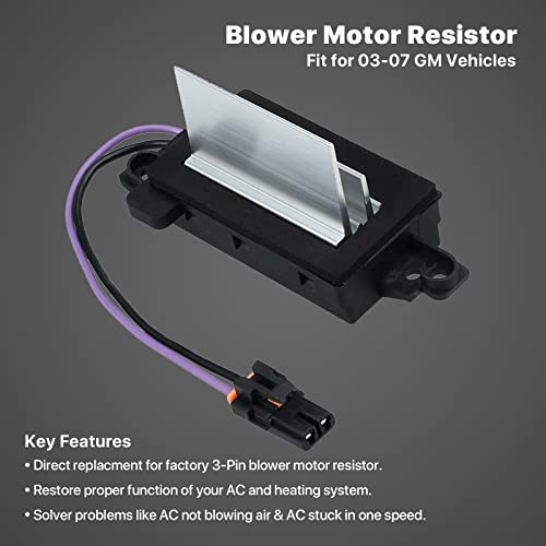 Heating And Air Conditioning Blower Motor Resistor Module For Buick Cadillac Chevrolet Gmc Oldsmobile Pontiac # 4P1516 Mt1805 Ru-631 Ja1639 Bmr34 #TOP3