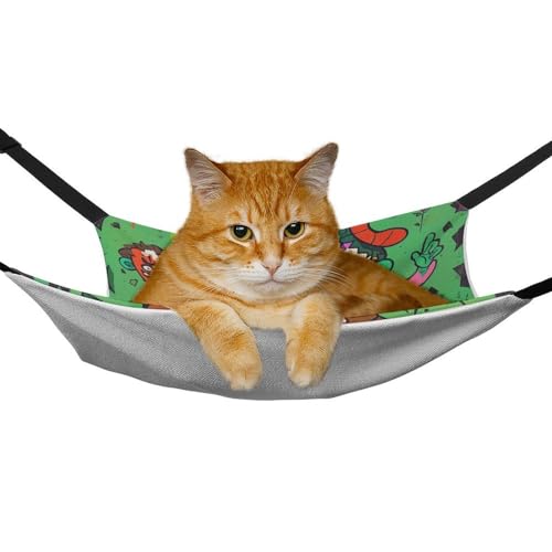 Hamac pour chat doux et respirant avec sangles réglables de cage - 7