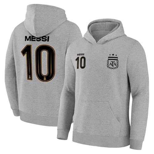 Image of Icon Sports Officially Licensed Argentine Football Association Lionel Messi Pullover Hoodie - Unisex Kids
