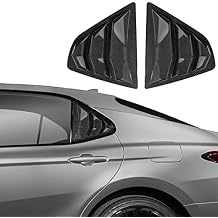 CKE Compatible with Toyota Camry 2024 2023 2022 2021 2020 2019 2018 Accessories Not Fit 2025+ Sporty Car Rear Side Window Louvers Air Vent Scoop Shades Cover Trim Blinds -Carbon Fiber Style