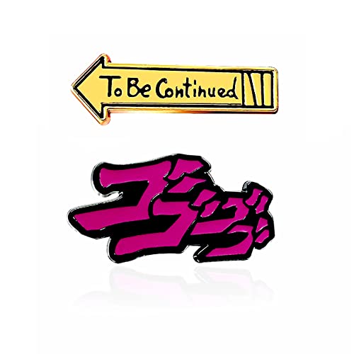 JJBA JoJo Enamel Brooch & Pins: 'To Be Continued' Kujo Jotaro Hat Cosplay Golden Men's, Women's & Kids