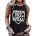 Women's Fashion Crew Neck Sleeveless Top Printed Vest and Suspenders Casual Stretch Fit Comfortable Summer (Black, M)