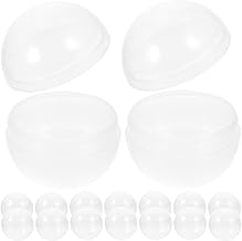 HOMSFOU 100pcs Vending Machine Capsules Empty Plastic Capsules 45mm Clear Round Capsules Fillable Empty Capsule Balls