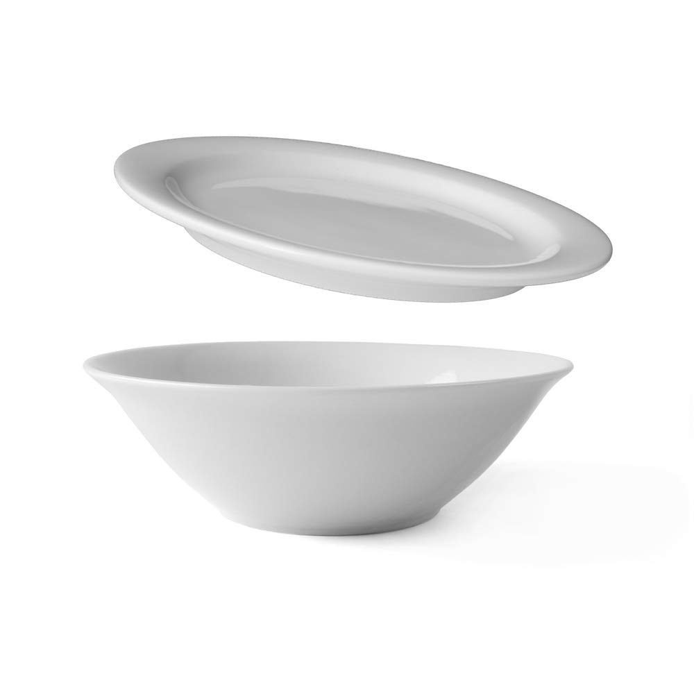 Holst Porzellan Set 2 MA 318 FA3 Bol en porcelaine avec couvercle Blanc 0,65 l / 14 cm